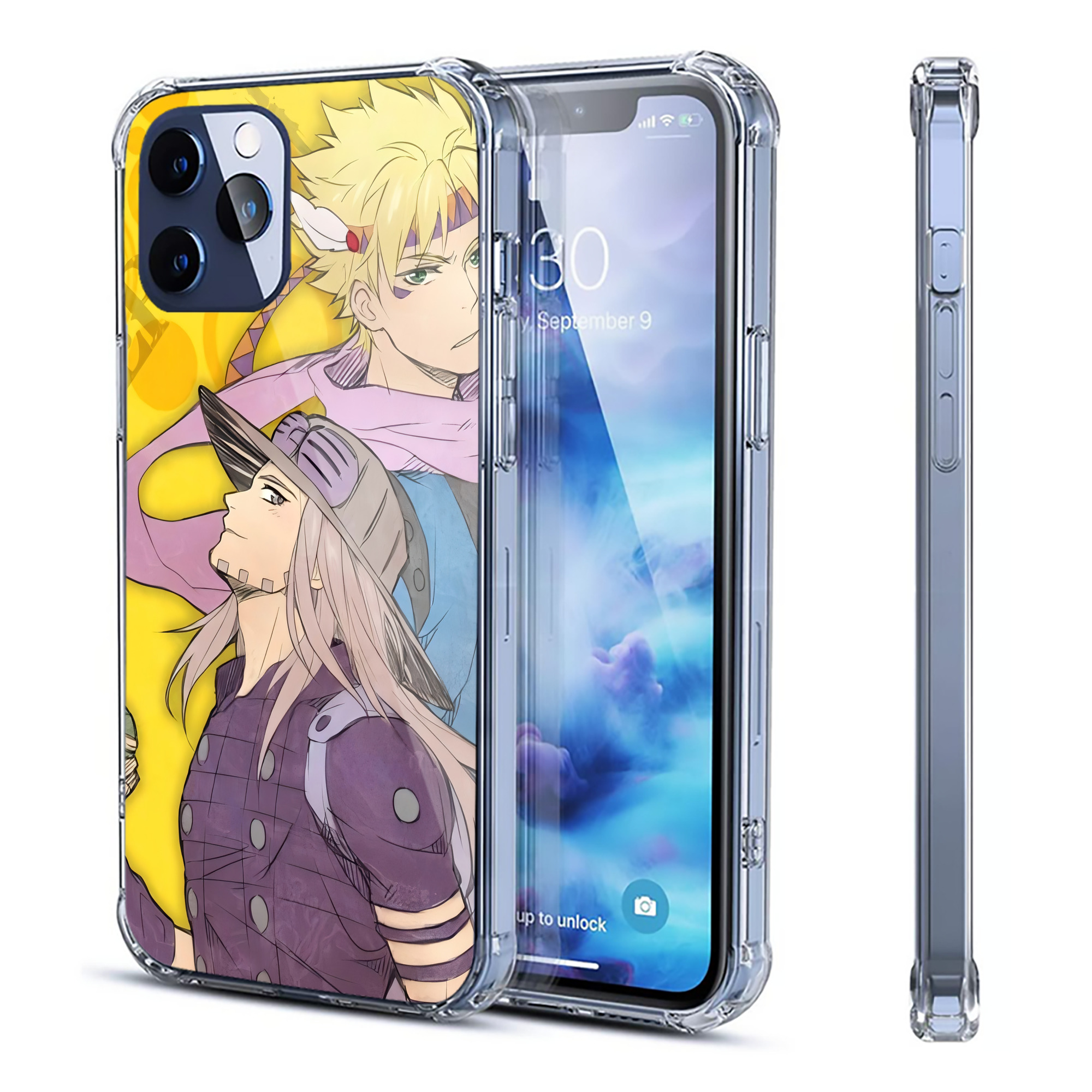 （画像用） ジョジョの奇妙な冒険 JoJo's Bizarre Adventure 【iPhone 12シリーズ対応】透明スマホケース（クリアソフトケース）